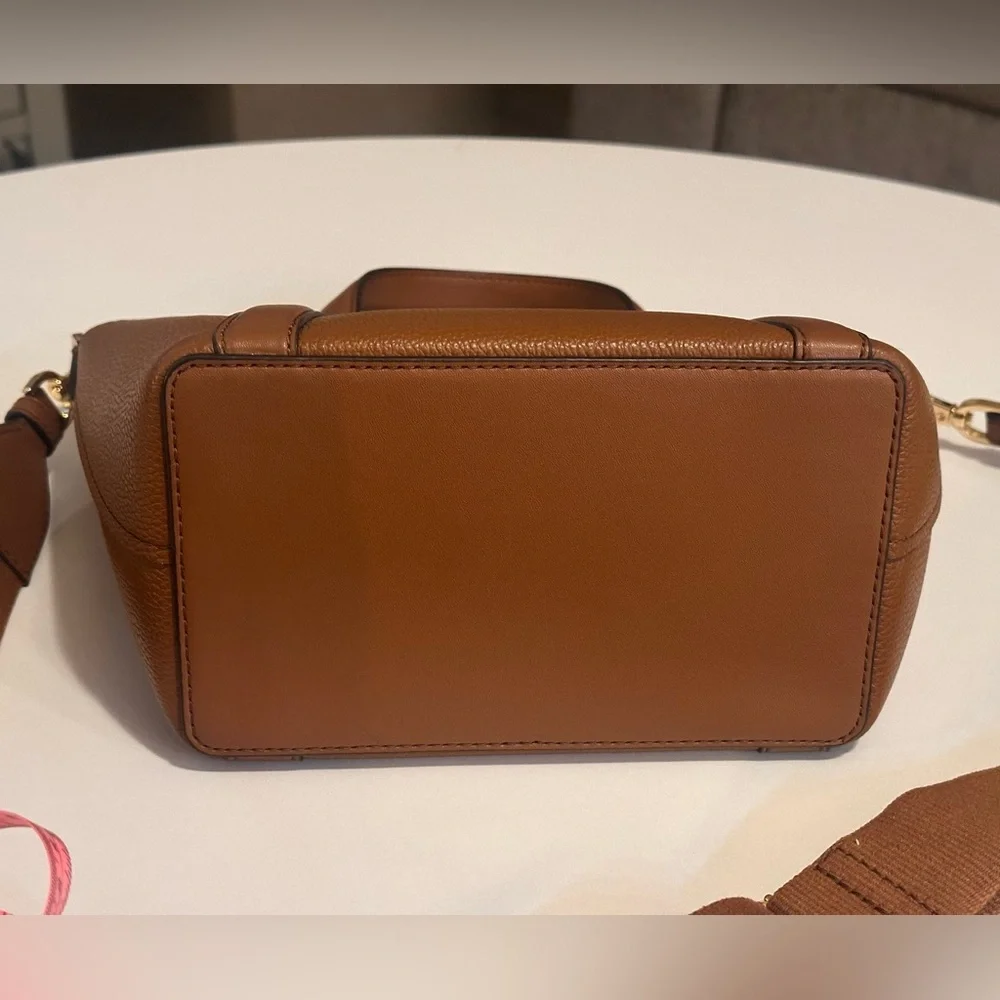 Michael Kors Hadleigh Small Double Handle Tote Bag in Luggage Leather